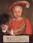 Hans Holbein Edward VI as a child oil painting